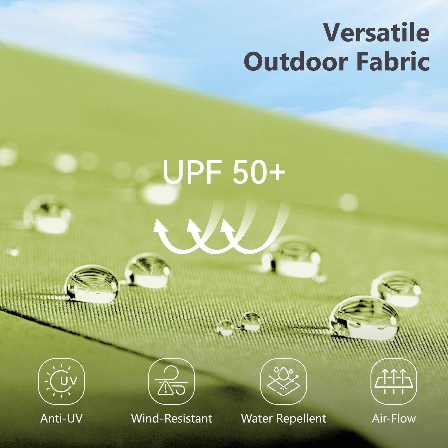 MAISON ARTS Parasol de terrasse extra large double face de 4,5 m avec socle inclus