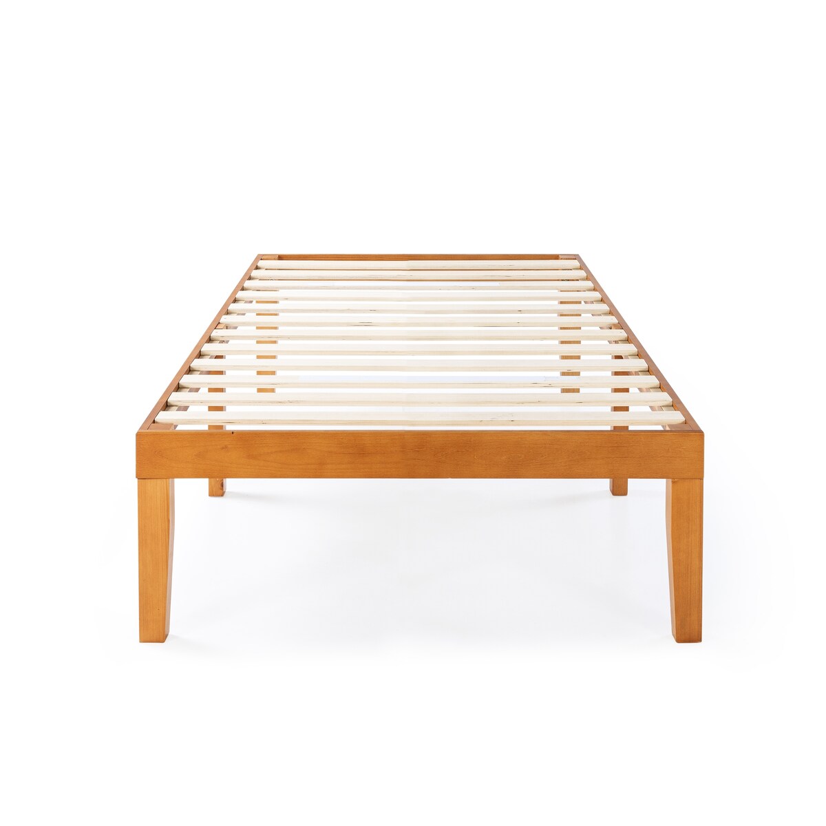Cadre de lit plateforme en bois massif classique de 40 cm (16 pouces) disponible en plusieurs finitions