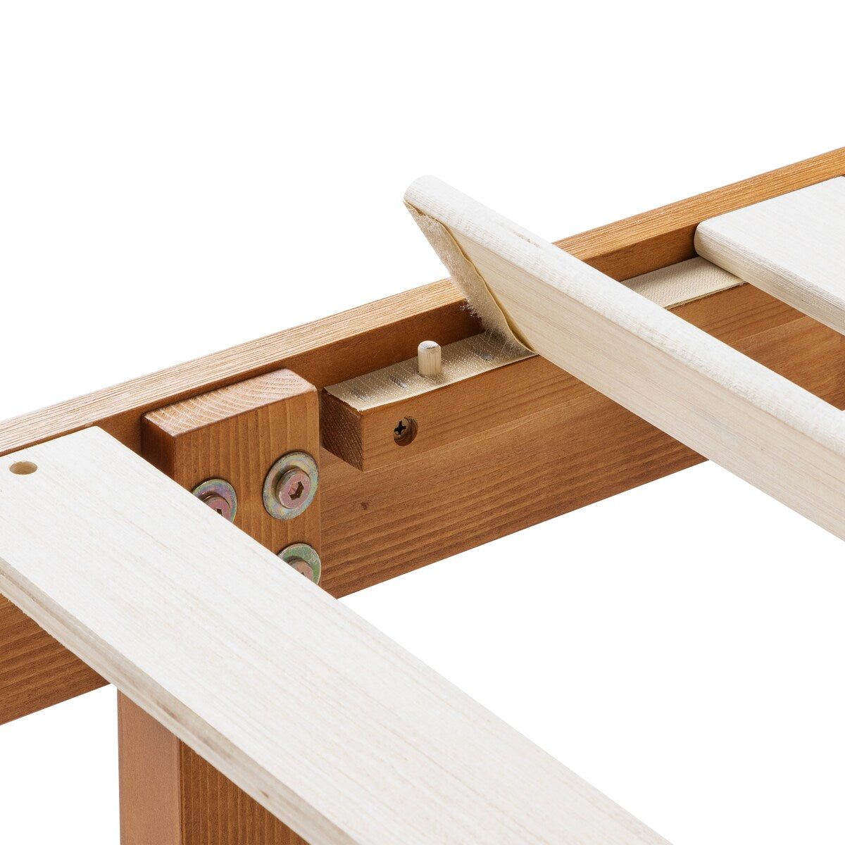 Cadre de lit plateforme en bois massif classique de 40 cm (16 pouces) disponible en plusieurs finitions