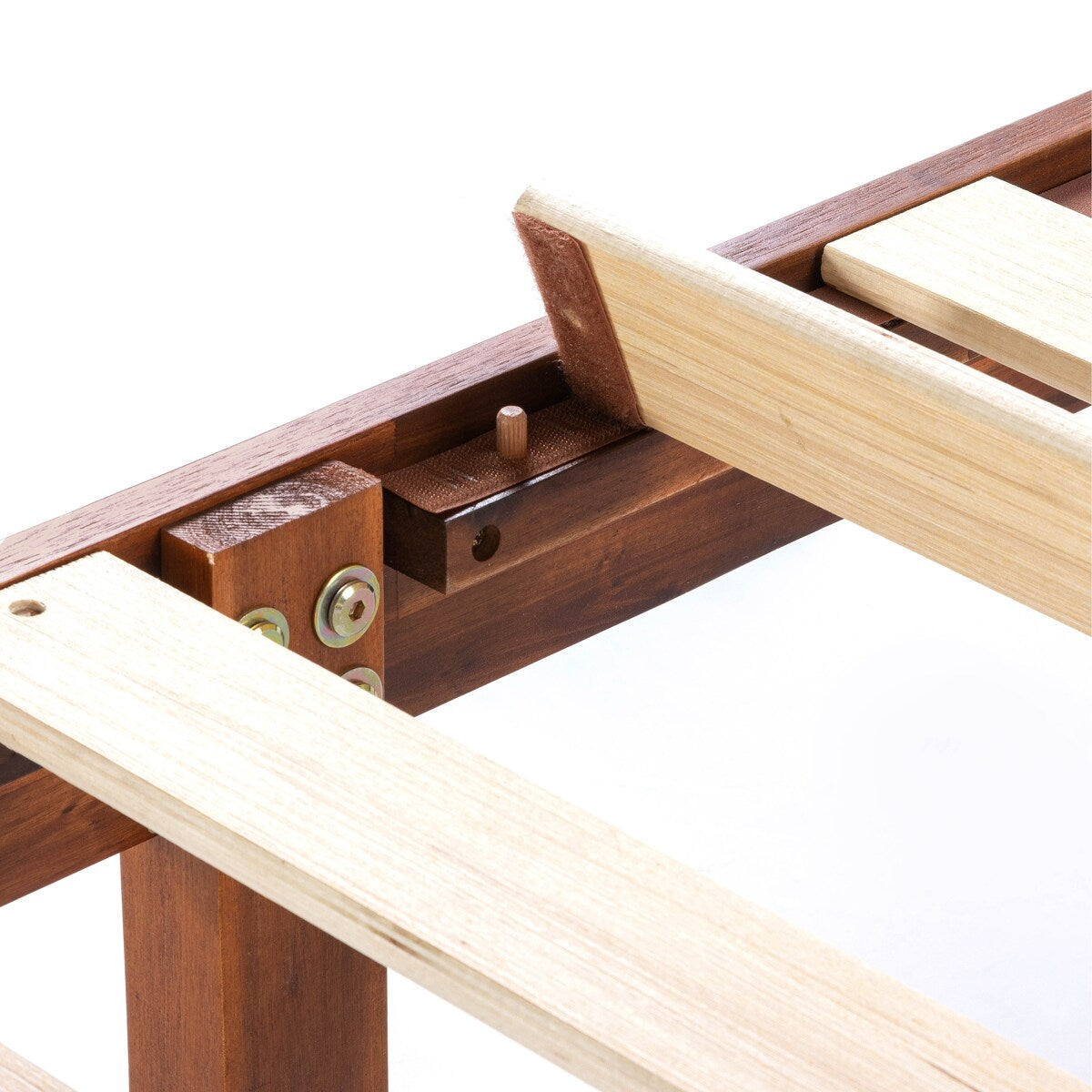 Cadre de lit plateforme en bois massif classique de 40 cm (16 pouces) disponible en plusieurs finitions