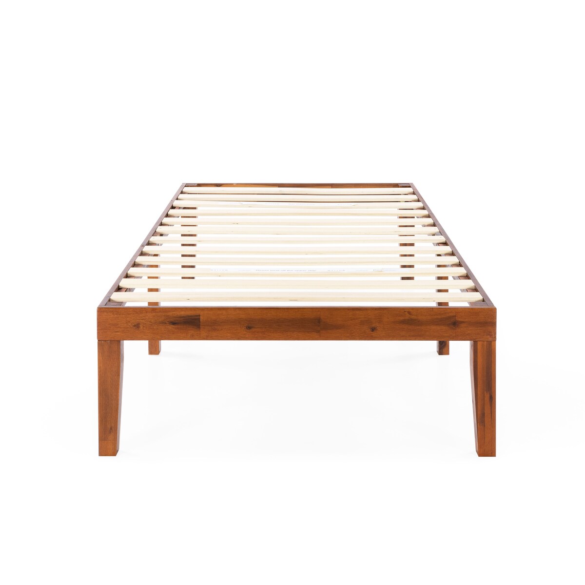 Cadre de lit plateforme en bois massif classique de 40 cm (16 pouces) disponible en plusieurs finitions