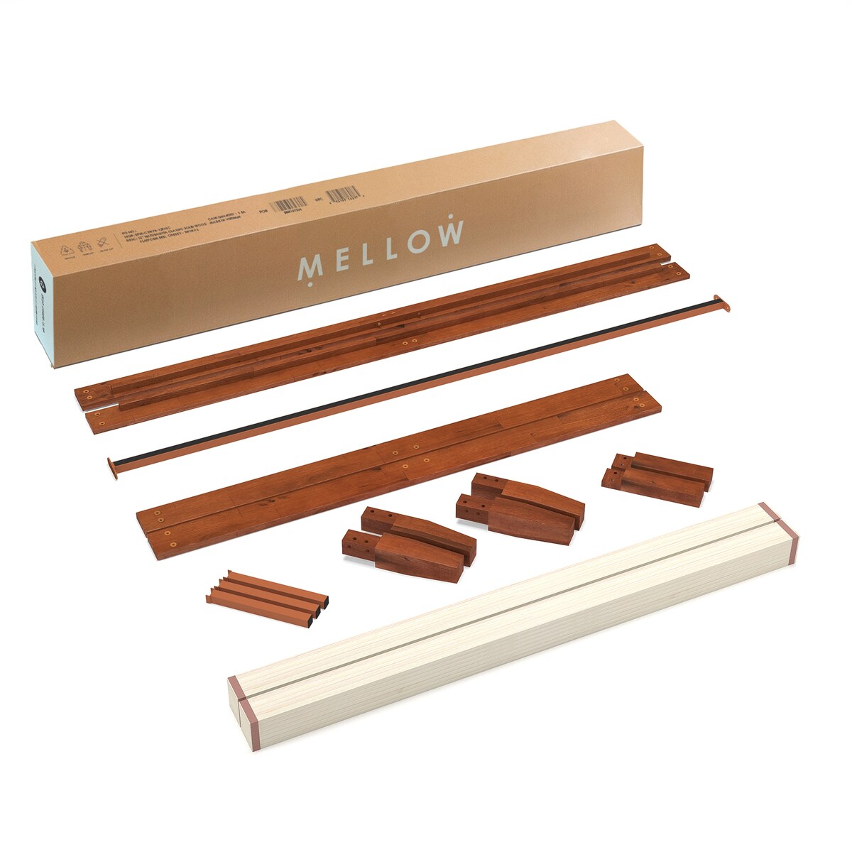 Cadre de lit plateforme en bois massif classique de 40 cm (16 pouces) disponible en plusieurs finitions