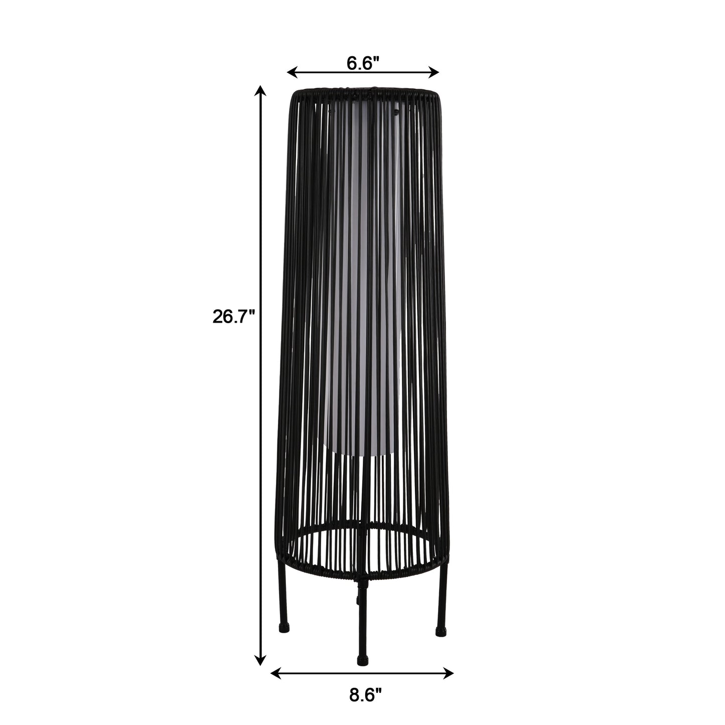 2 Pack Outdoor Solar Light Floor Lamps