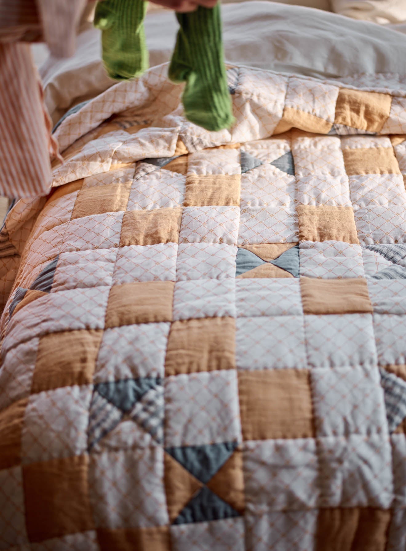 Couette patchwork en lin Noah