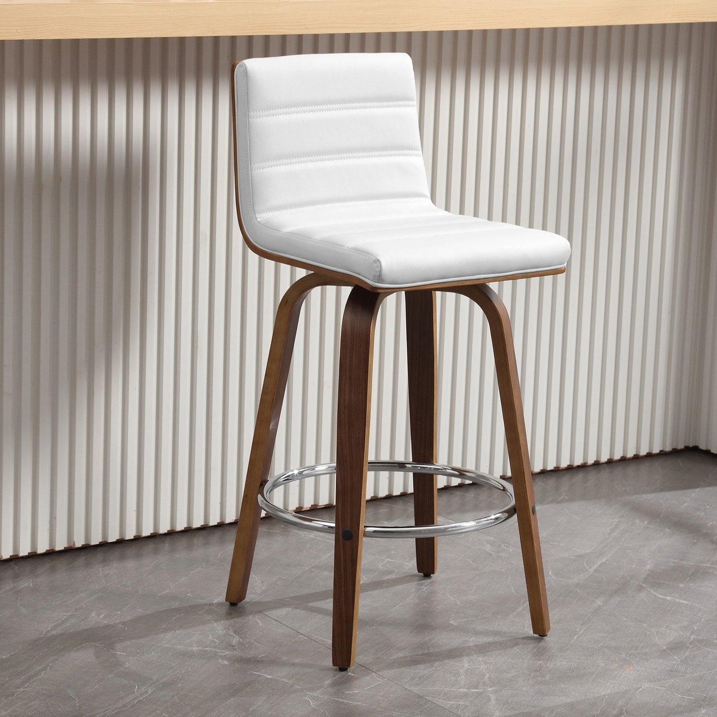 Tabourets de bar/hauts-sièges pivotants en simili cuir 26/29, lot de 2/3