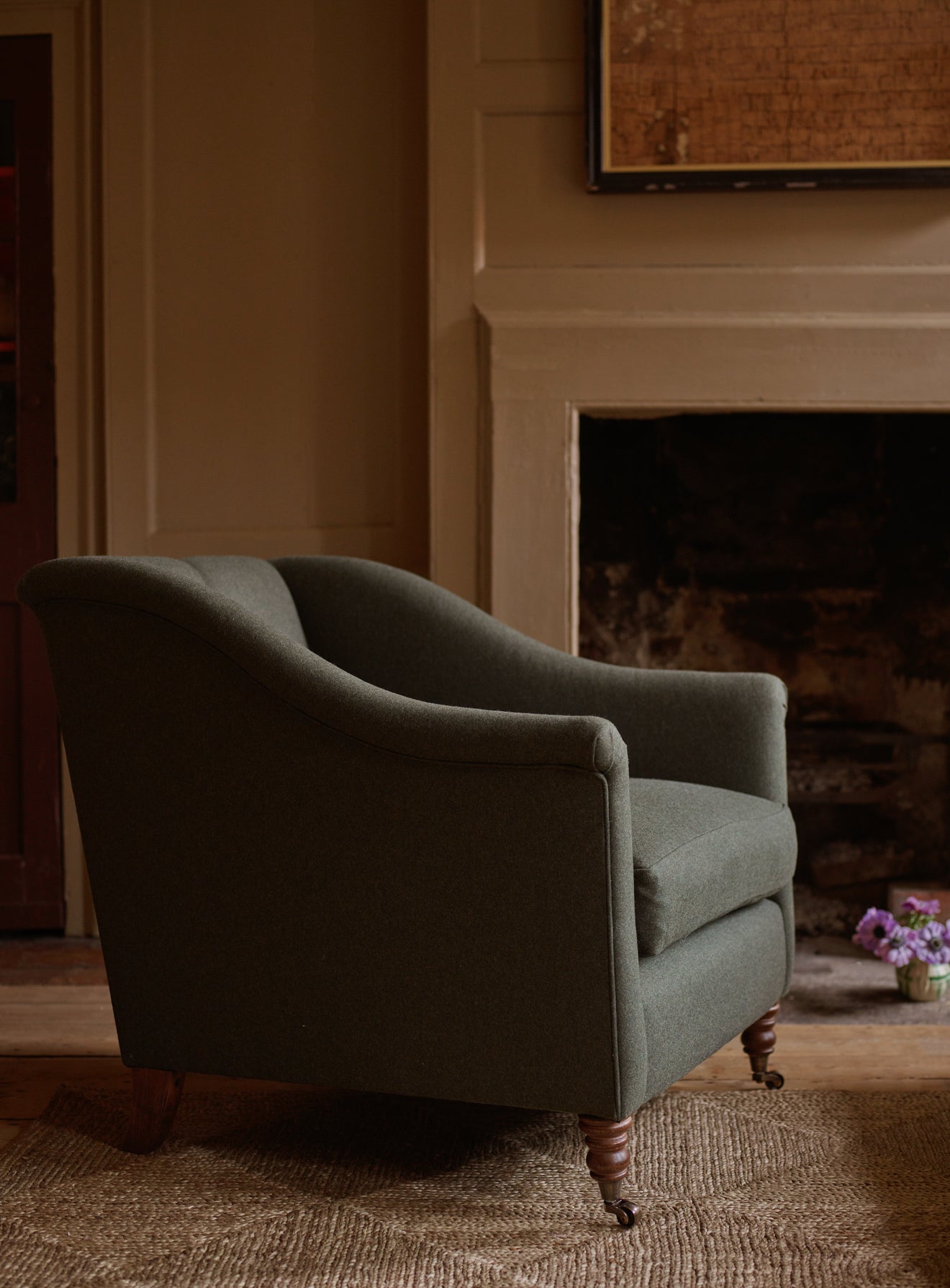 Fauteuil Elbert, lin