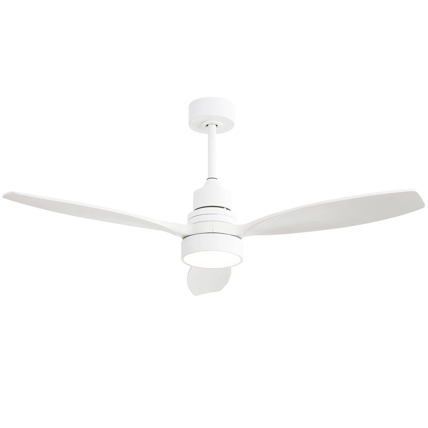 Ventilateur de plafond à LED intégré de 48 et 52 pouces avec lumière et télécommande, moteur à courant continu réversible.