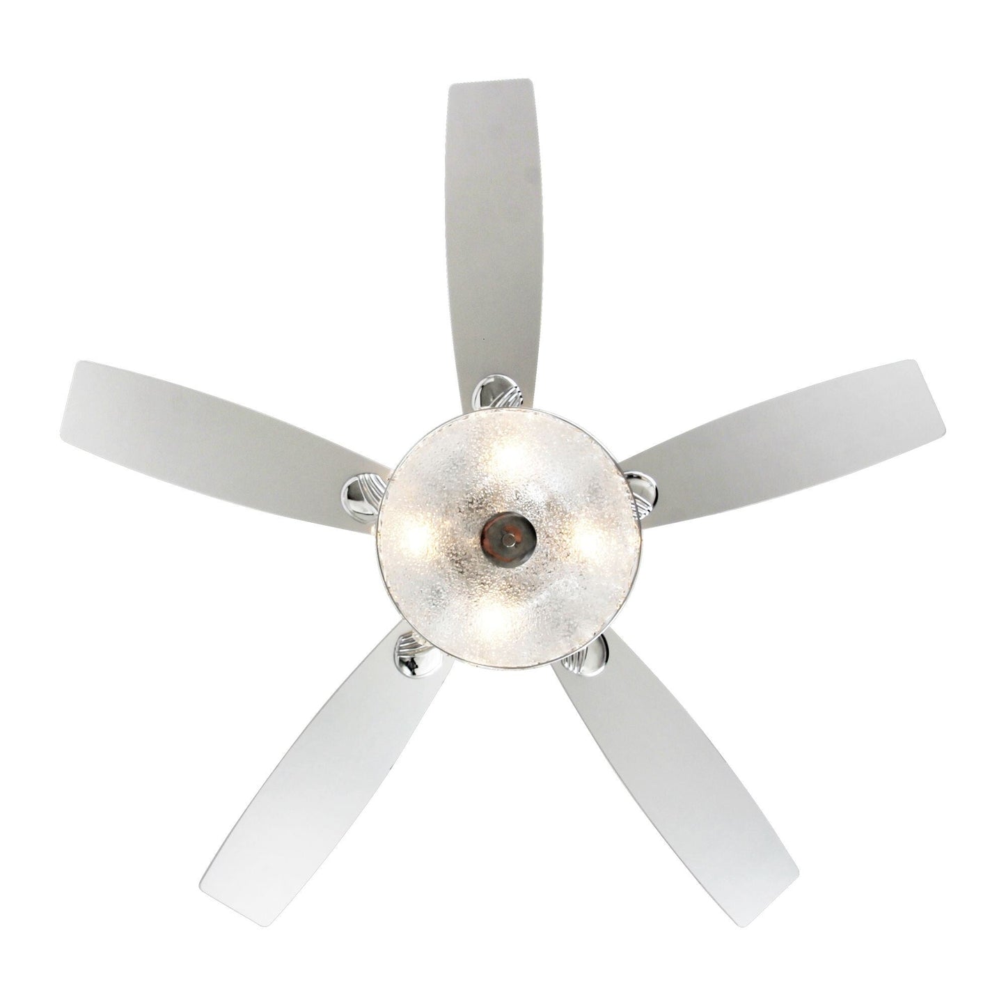 Luminaire suspendu moderne à 52 branches et 4 lumières, avec ventilateur de plafond à cristaux et télécommande.