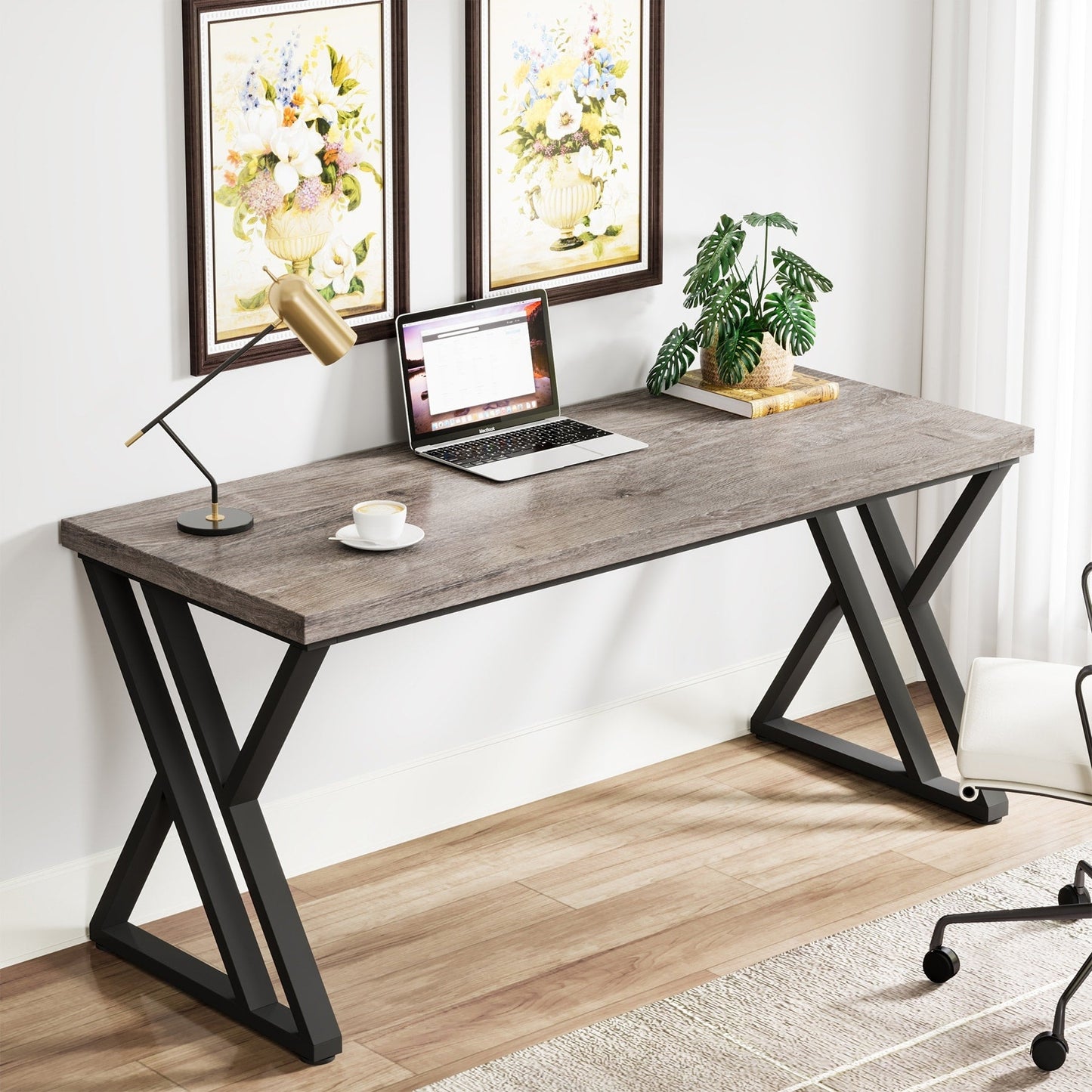 Bureau d'ordinateur robuste 55, bureau de bureau