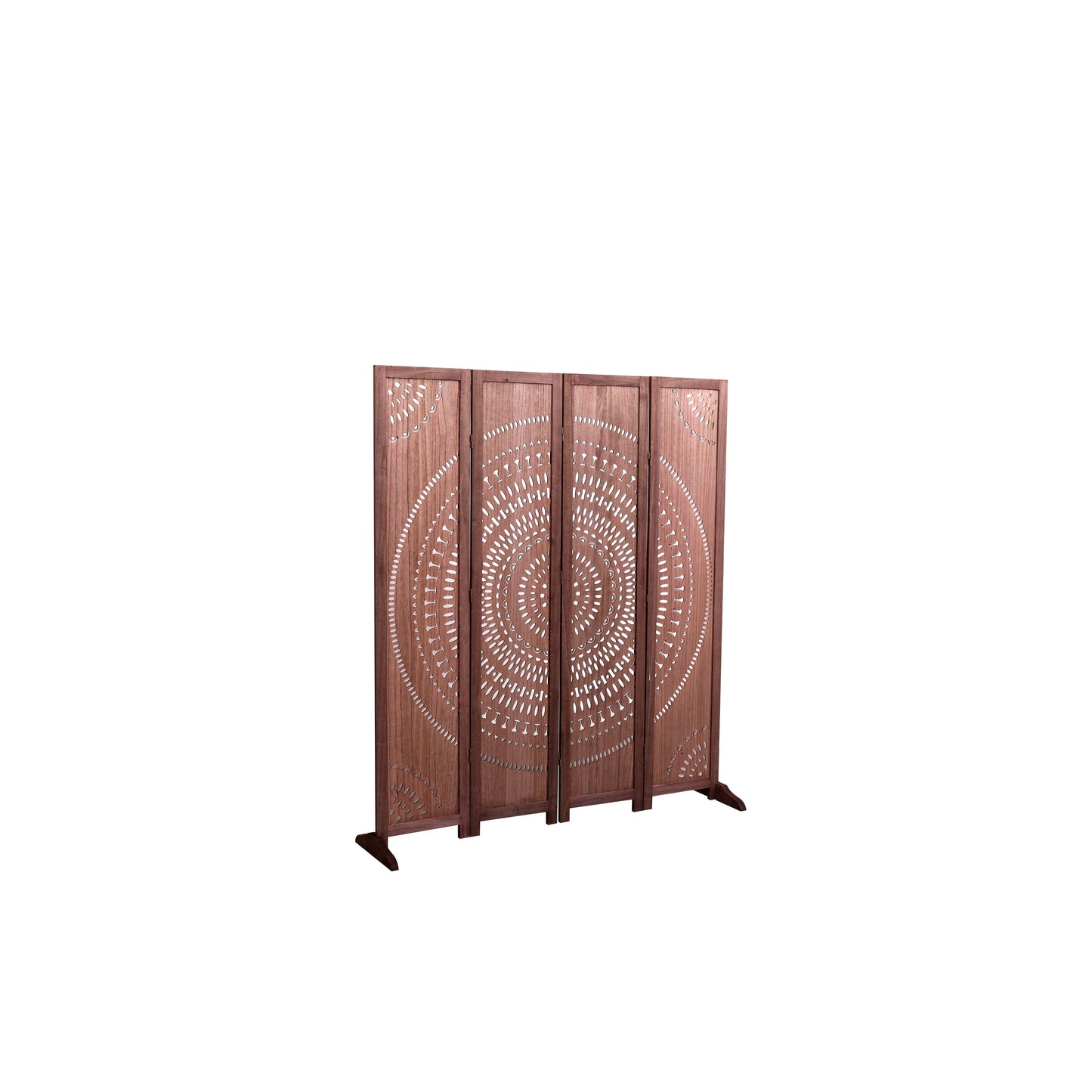 Paravent pliable en bois massif de 165 cm de hauteur