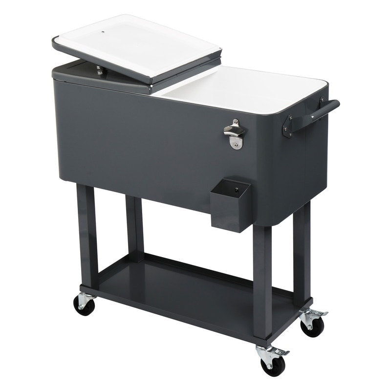 Réfrigérateur à spray en fonte de 80QT avec étagère