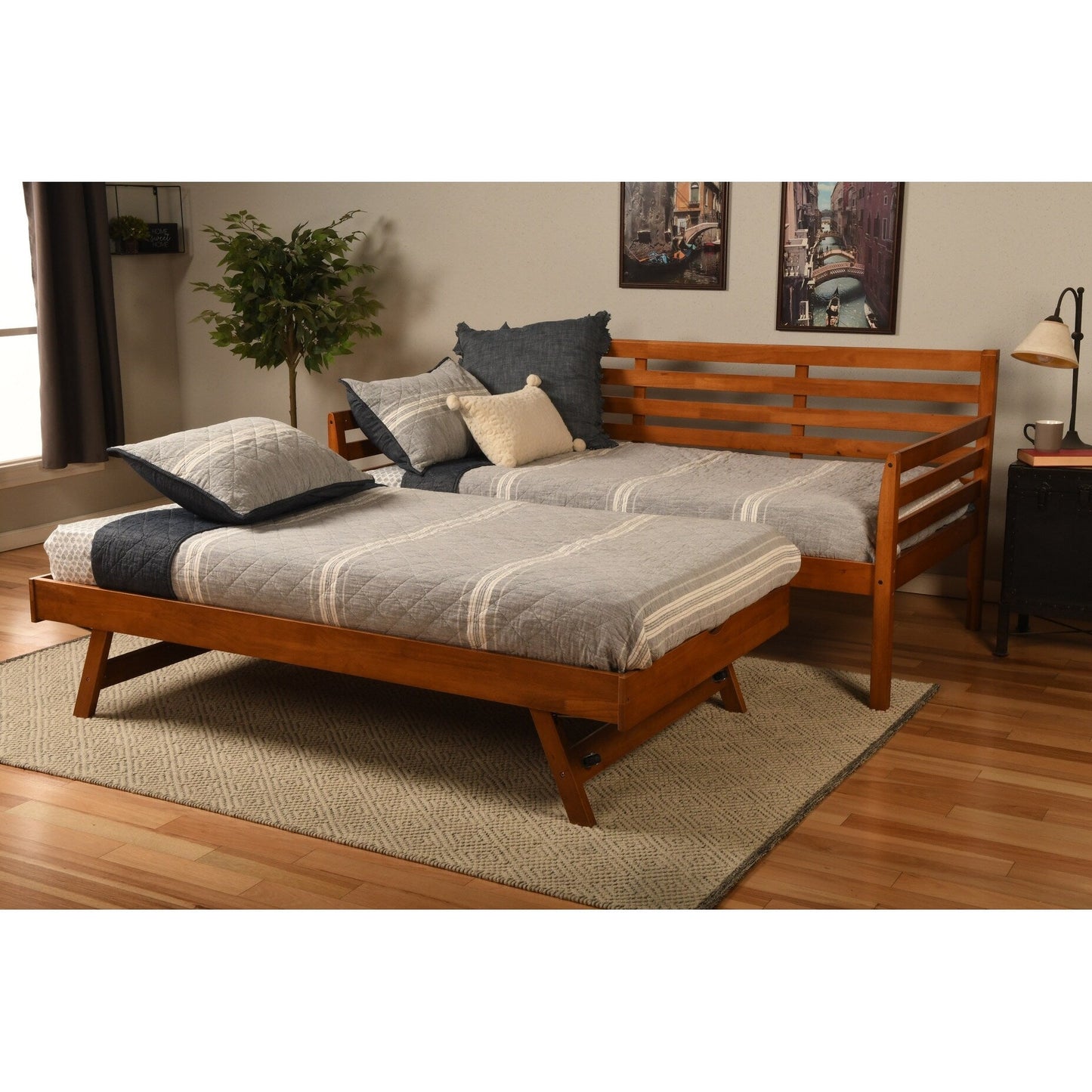 Canapé-lit Somette Boho avec lit escamotable supplémentaire (matelas non inclus)