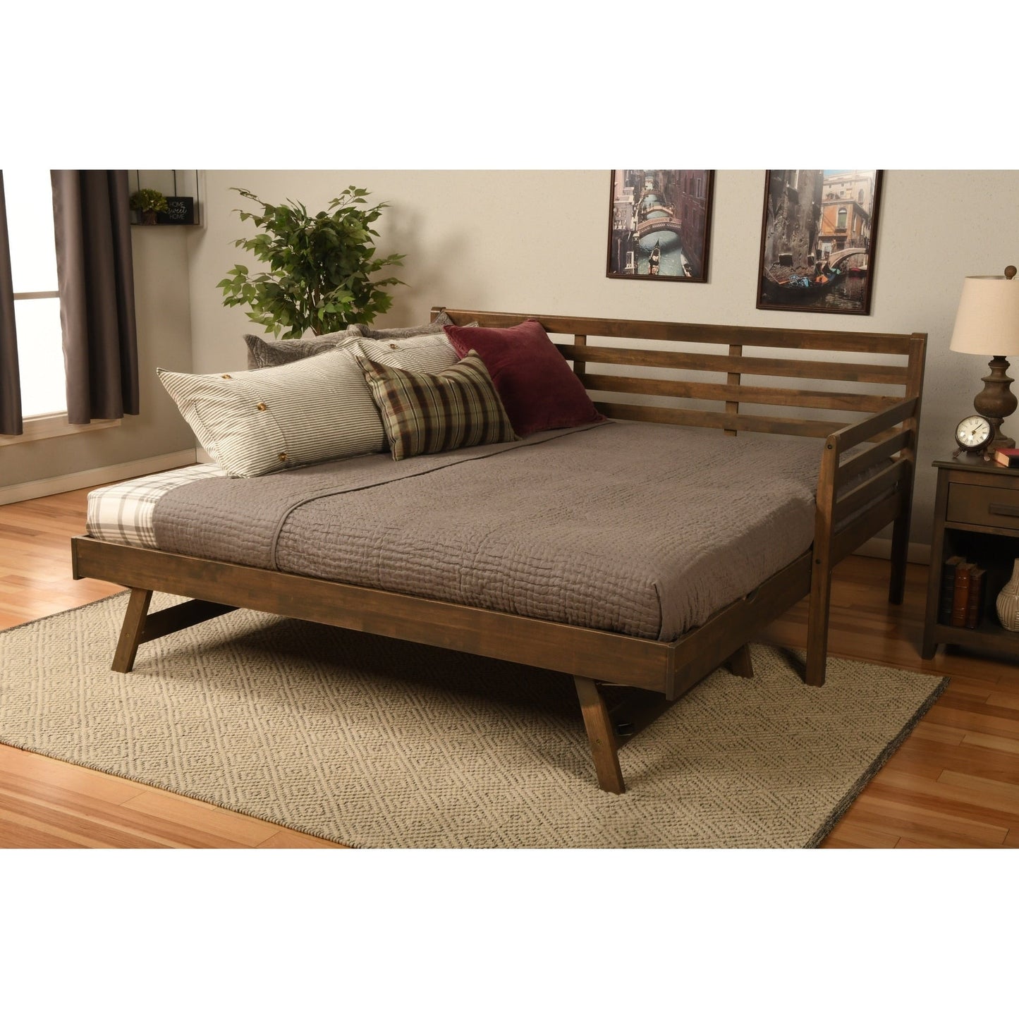 Canapé-lit Somette Boho avec lit escamotable supplémentaire (matelas non inclus)