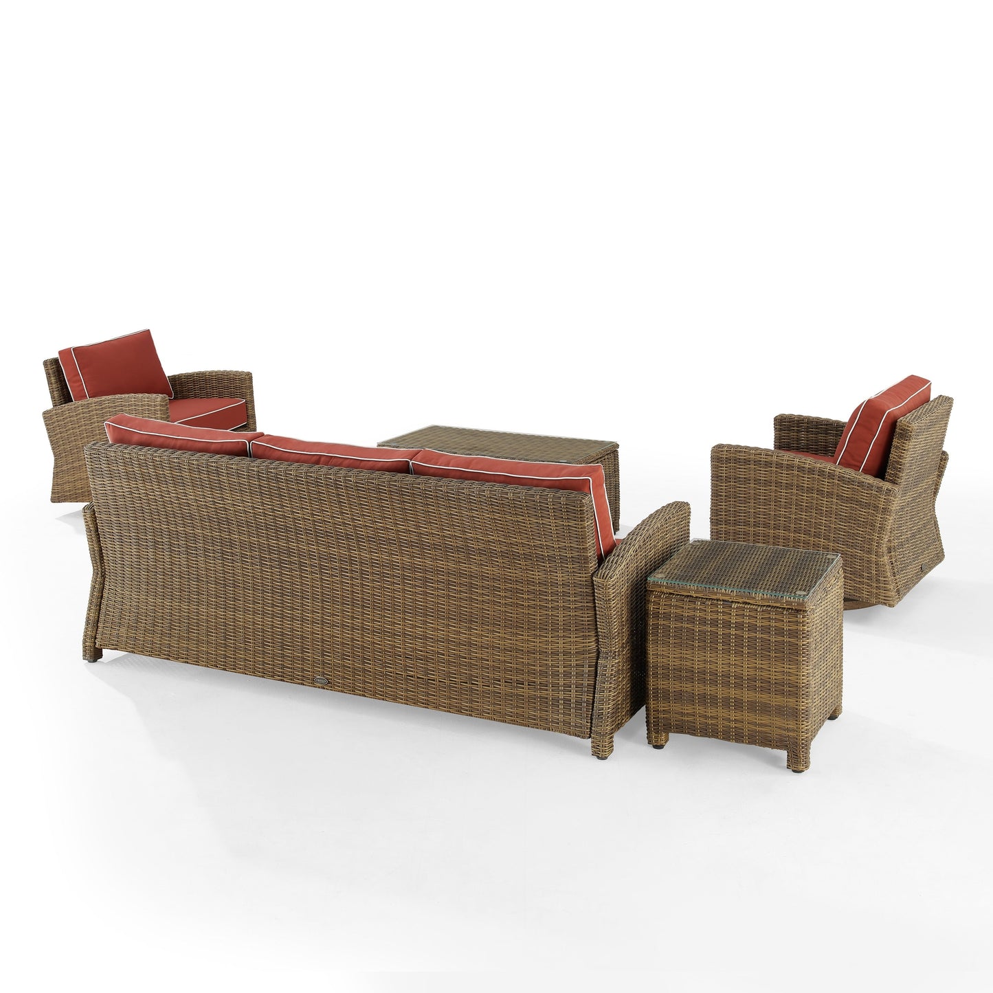 Ensemble canapé et fauteuil basculant pivotant Crosley Bradenton 5 pièces