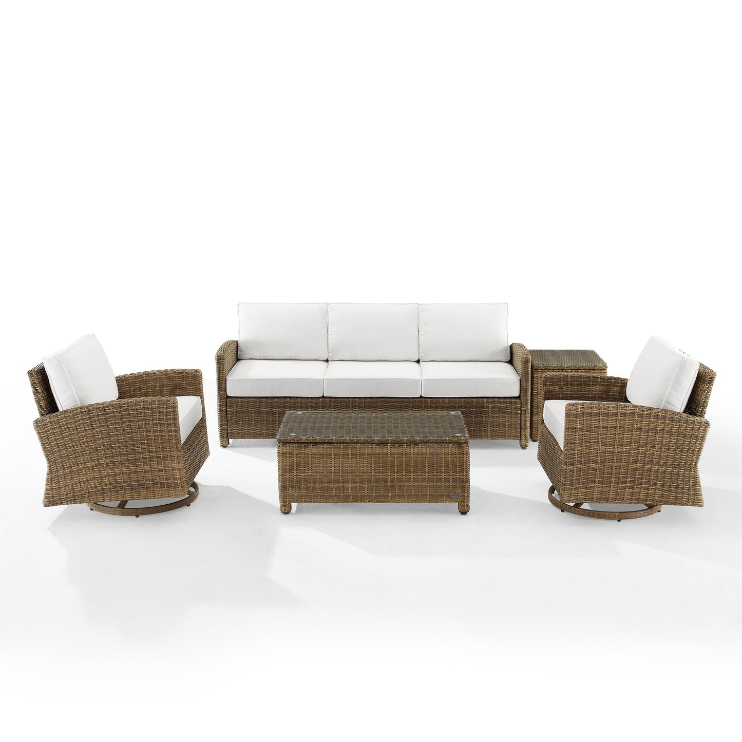 Ensemble canapé et fauteuil basculant pivotant Crosley Bradenton 5 pièces