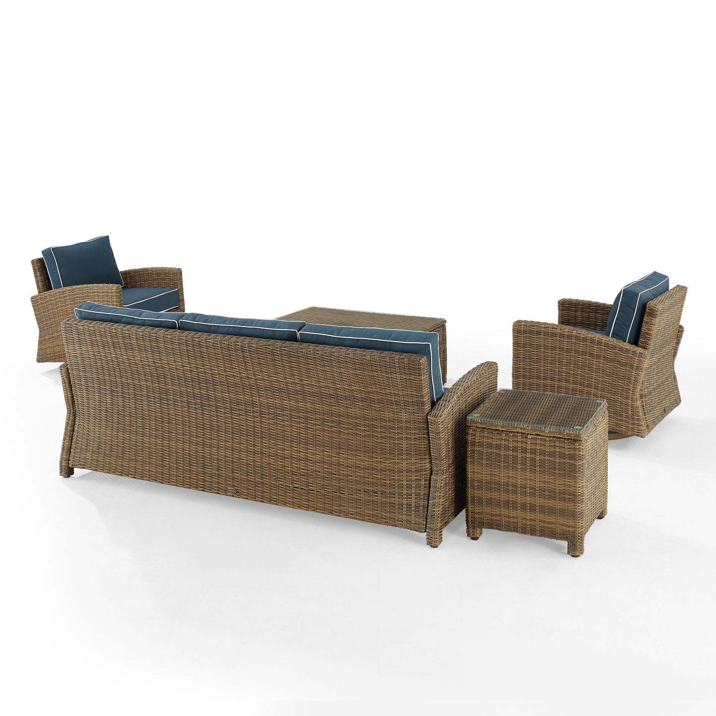 Ensemble canapé et fauteuil basculant pivotant Crosley Bradenton 5 pièces