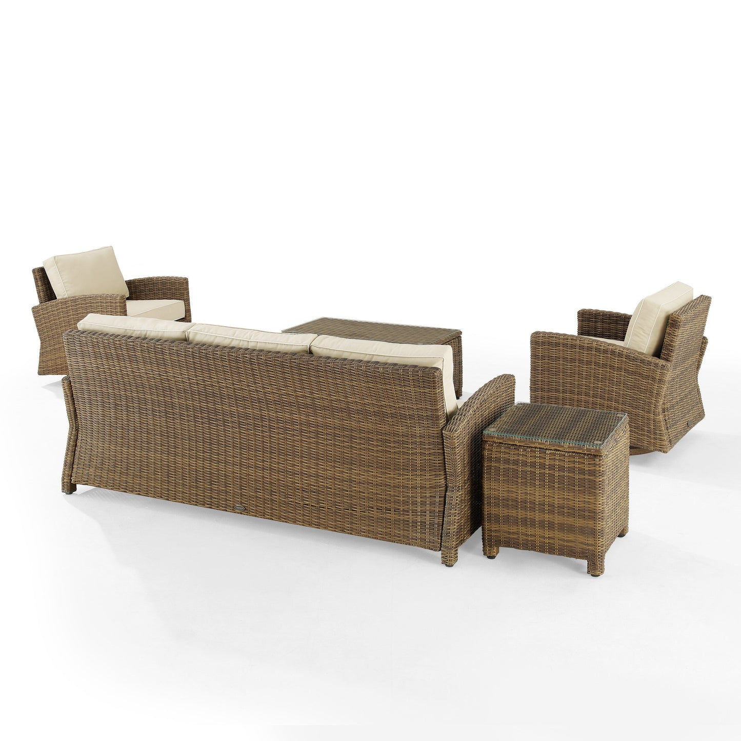 Ensemble canapé et fauteuil basculant pivotant Crosley Bradenton 5 pièces