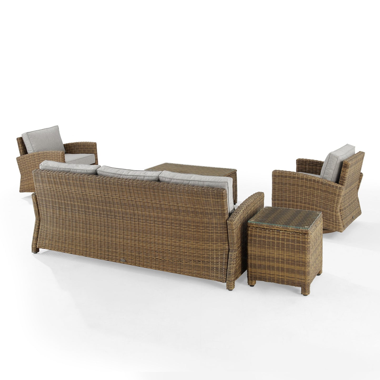 Ensemble canapé et fauteuil basculant pivotant Crosley Bradenton 5 pièces