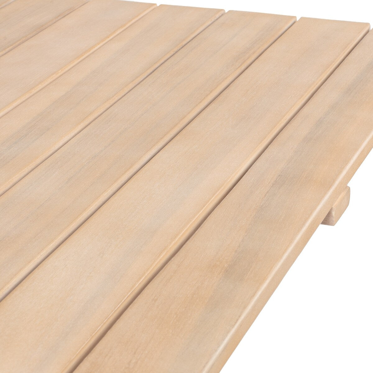 Cadiz Ensemble de bistro extérieur pliable en acacia à 3 pièces, style côtier moderne, par JONATHAN Y