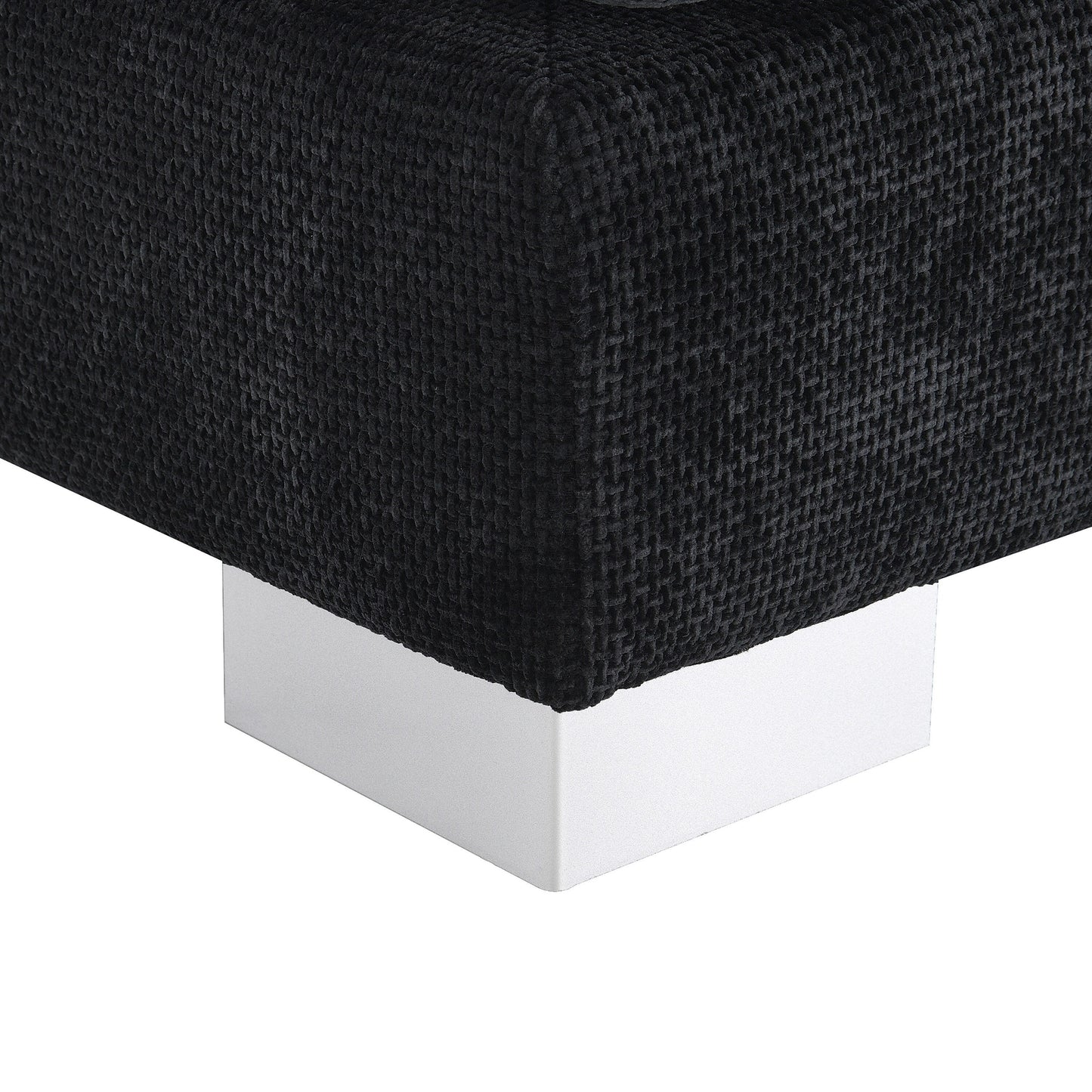 Canapé d'angle Cloud, ensemble de canapé de luxe en forme de L avec 2 coussins gratuits, meuble d'intérieur en chenille 4 places avec chaise longue surdimensionnée