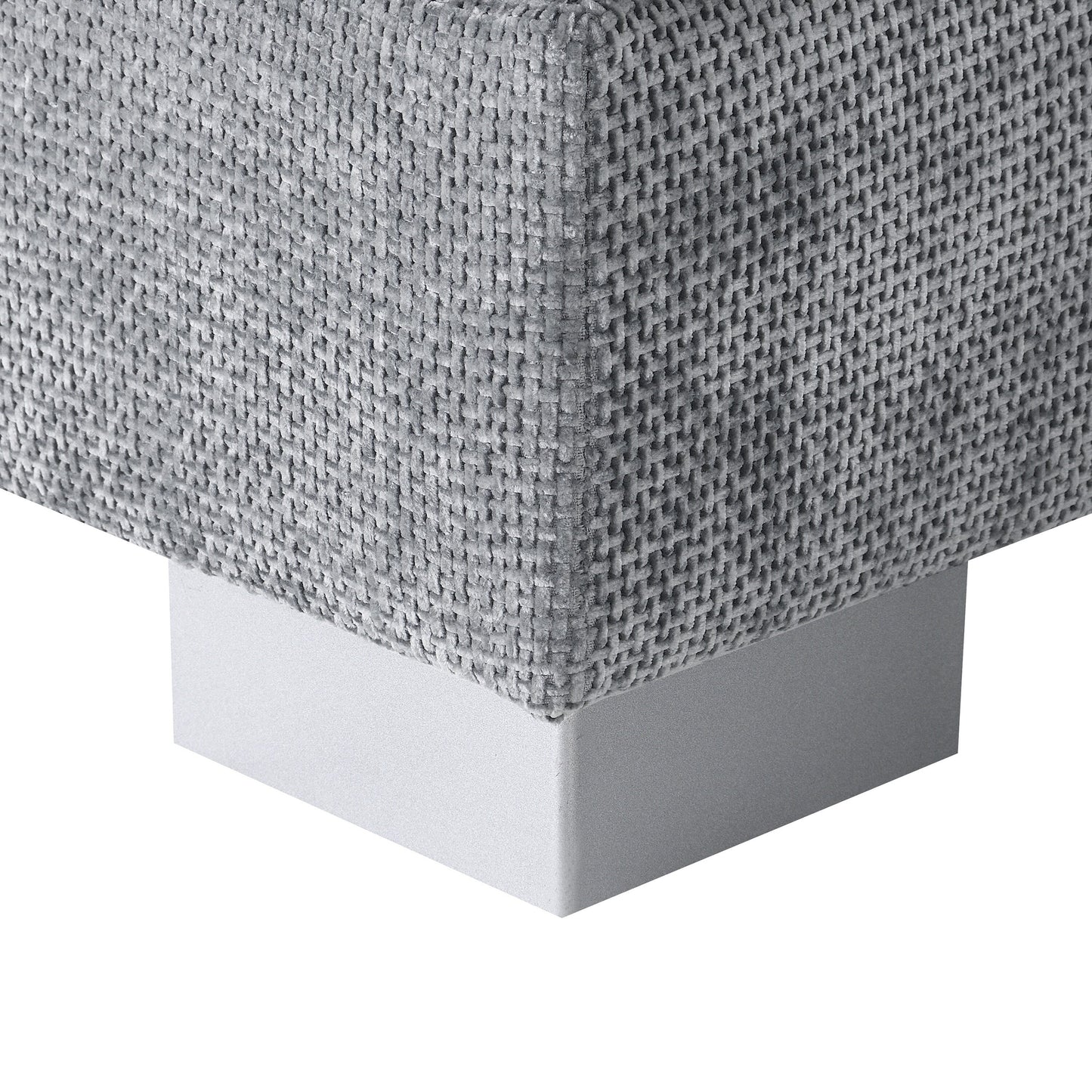 Canapé d'angle Cloud, ensemble de canapé de luxe en forme de L avec 2 coussins gratuits, meuble d'intérieur en chenille 4 places avec chaise longue surdimensionnée