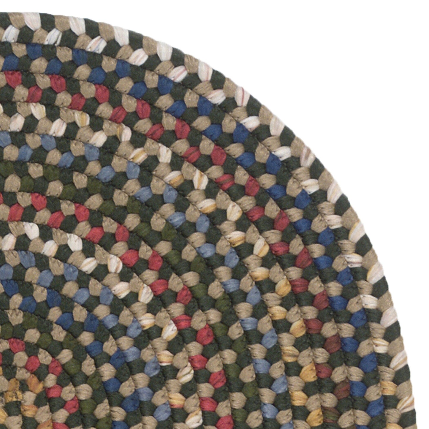 Colonial Mills Wayland Handmade Farmhouse Multicolor Braided Oval Rug