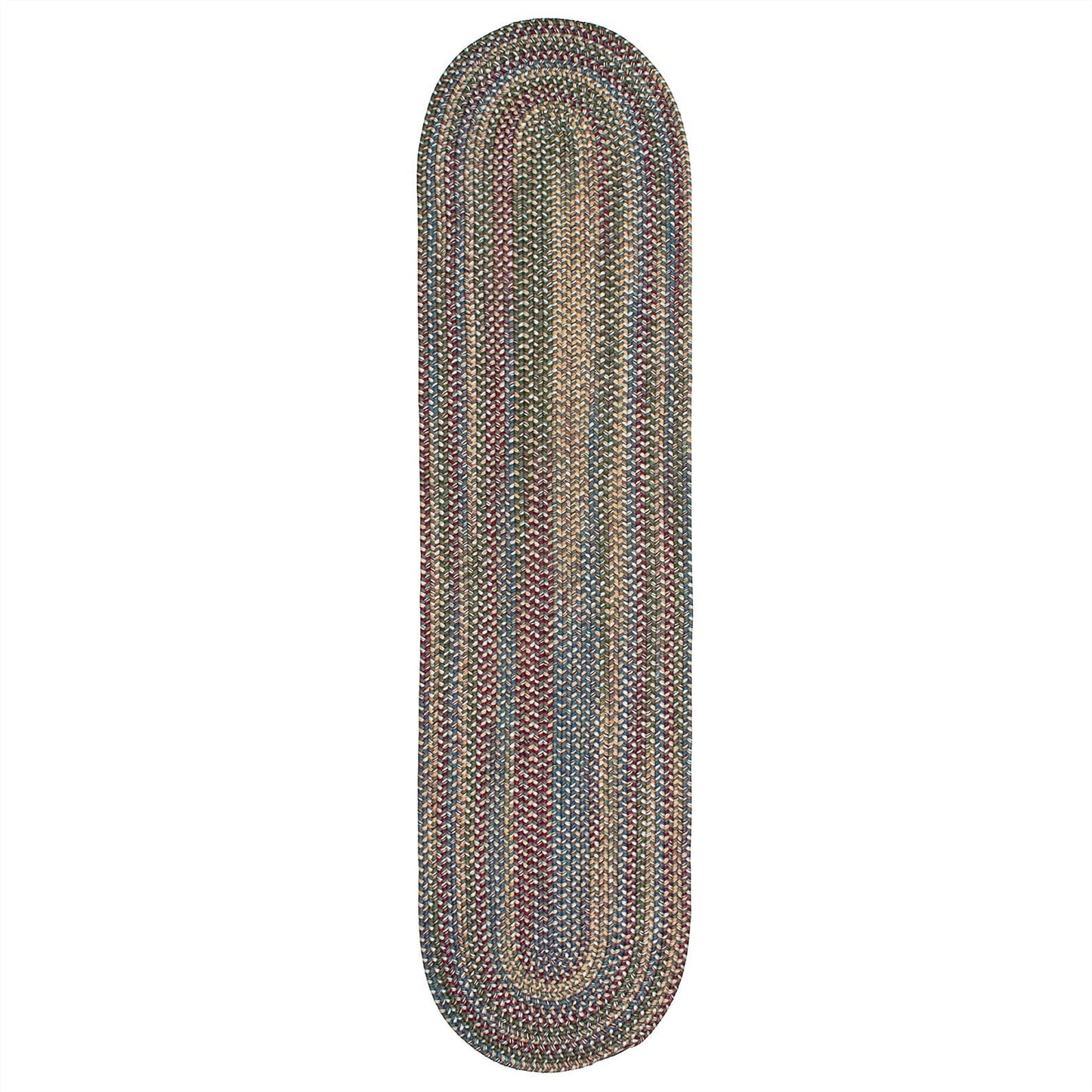 Colonial Mills Worley Multicolor Rustic Braided Handcrafted Runner Rug
