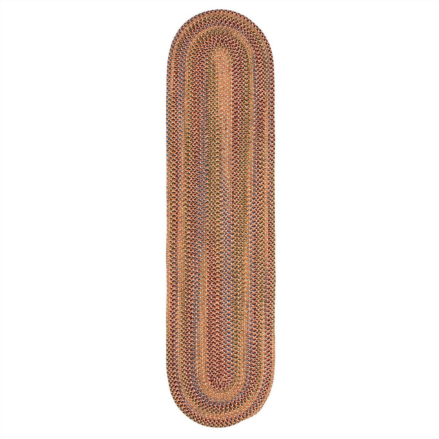Colonial Mills Worley Multicolor Rustic Braided Handcrafted Runner Rug