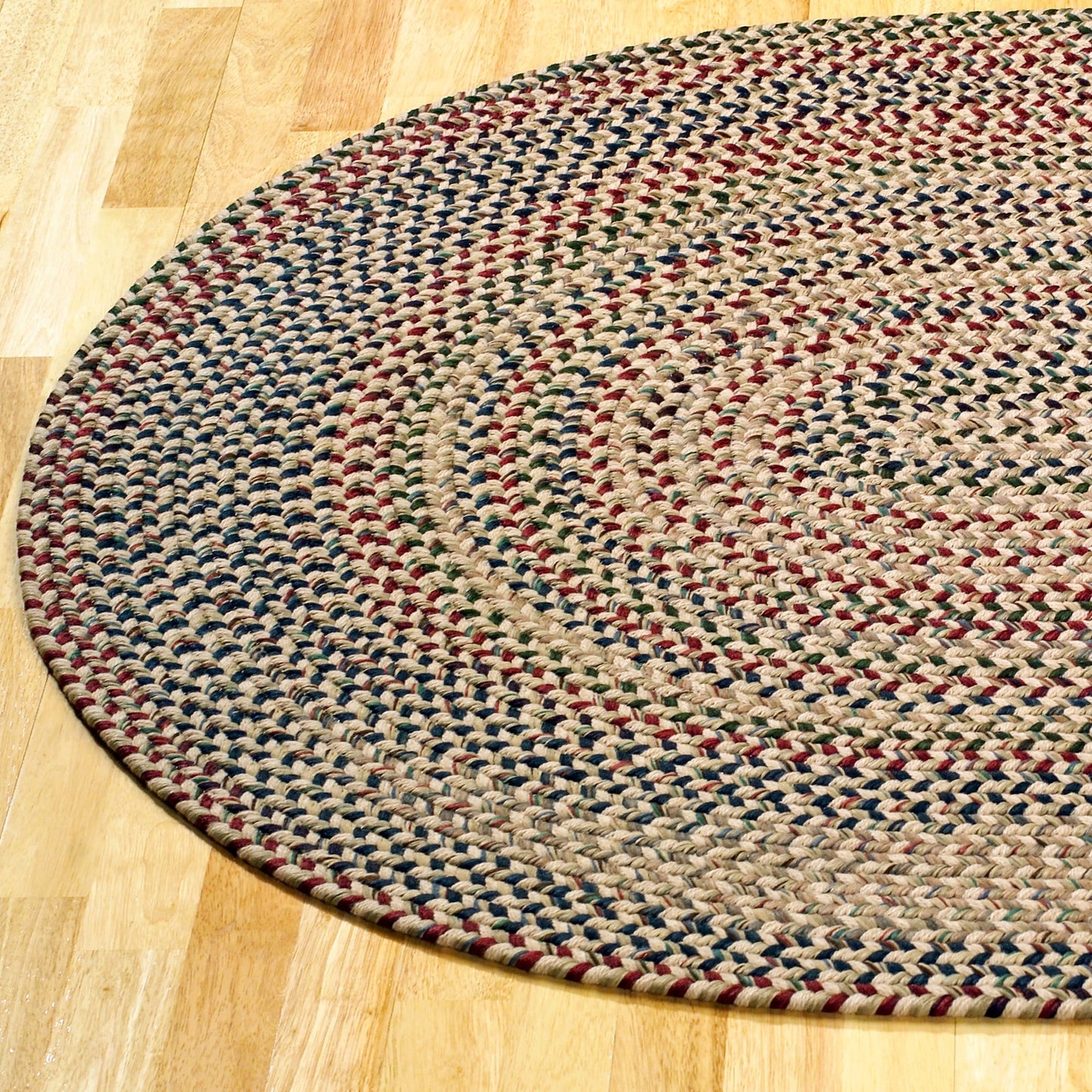 Colonial Mills Worley Multicolor Rustic Braided Handcrafted Runner Rug