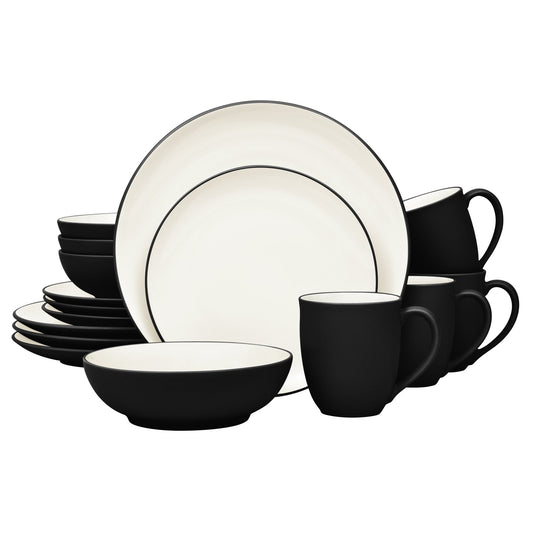Service de table Noritake Colorwave, 16 pièces, style Coupe, pour 4 personnes