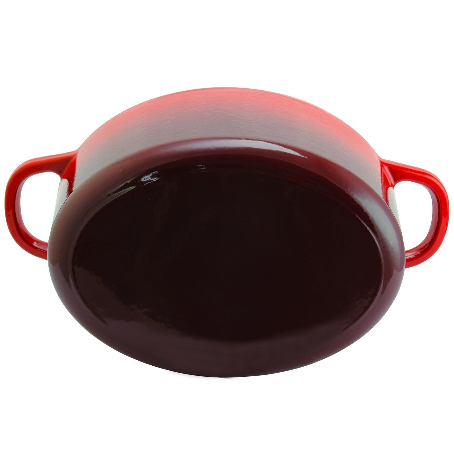 Casserole en fonte émaillée ovale de 7 quarts Crock Pot Artisan, rouge écarlate