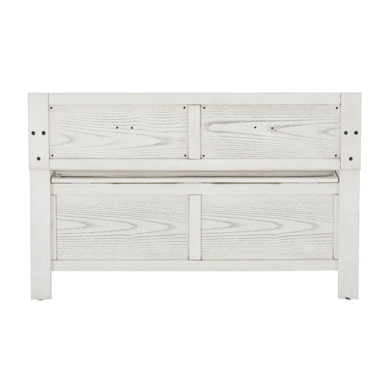 Banc d'entrée avec rangement et couvercle relevable en bois Dahlia