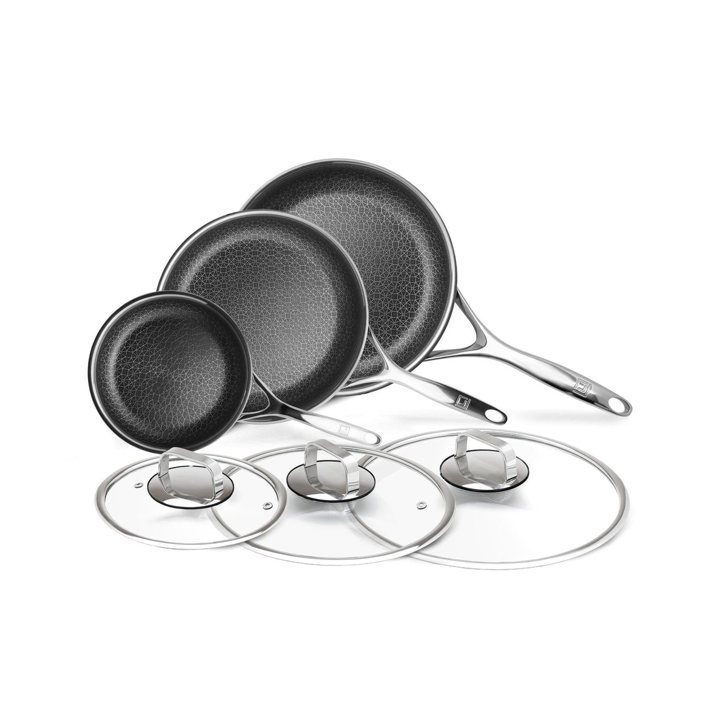 Ensemble de casseroles et poêles antiadhésives hybrides DiamondClad 6 pièces