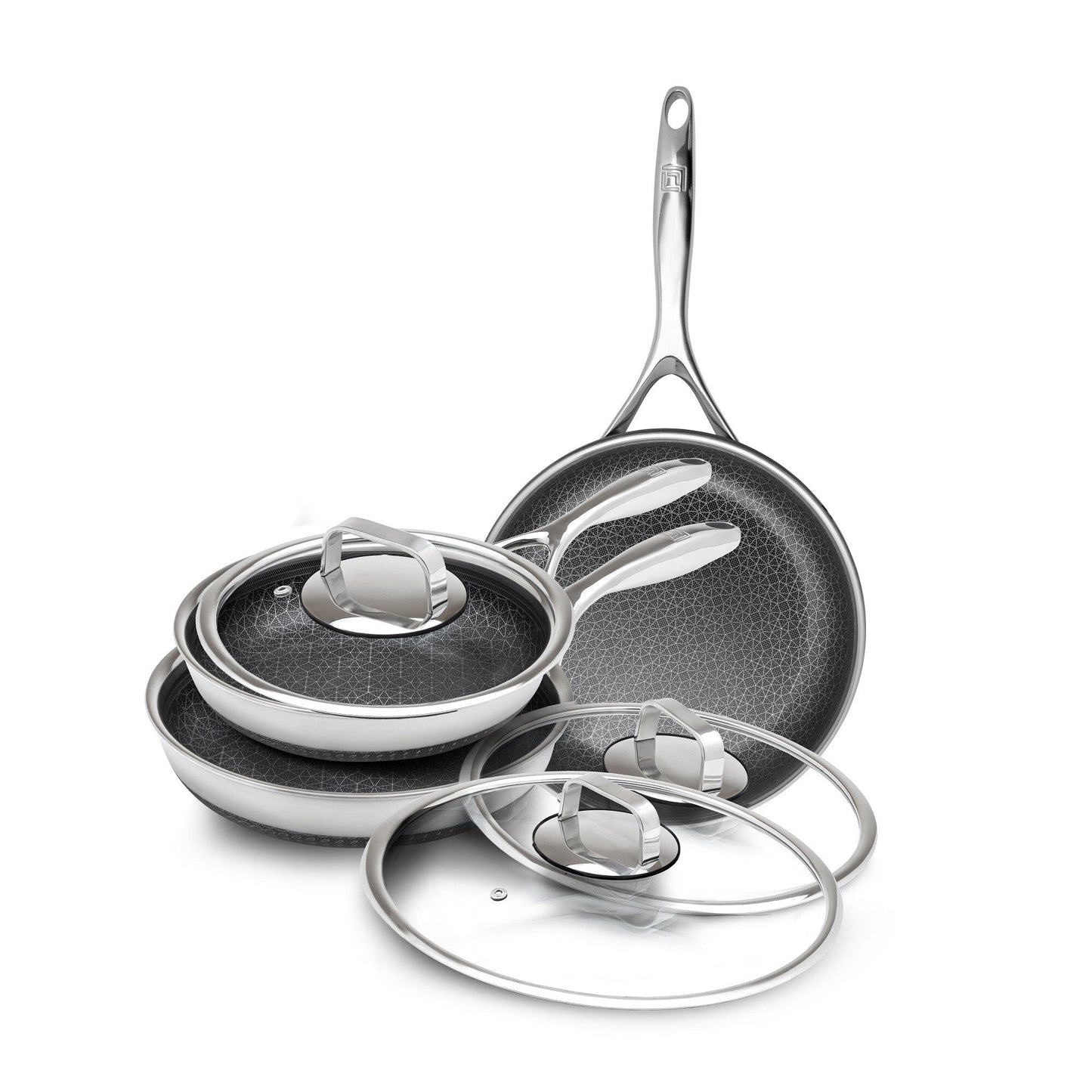 Ensemble de casseroles et poêles antiadhésives hybrides DiamondClad 6 pièces