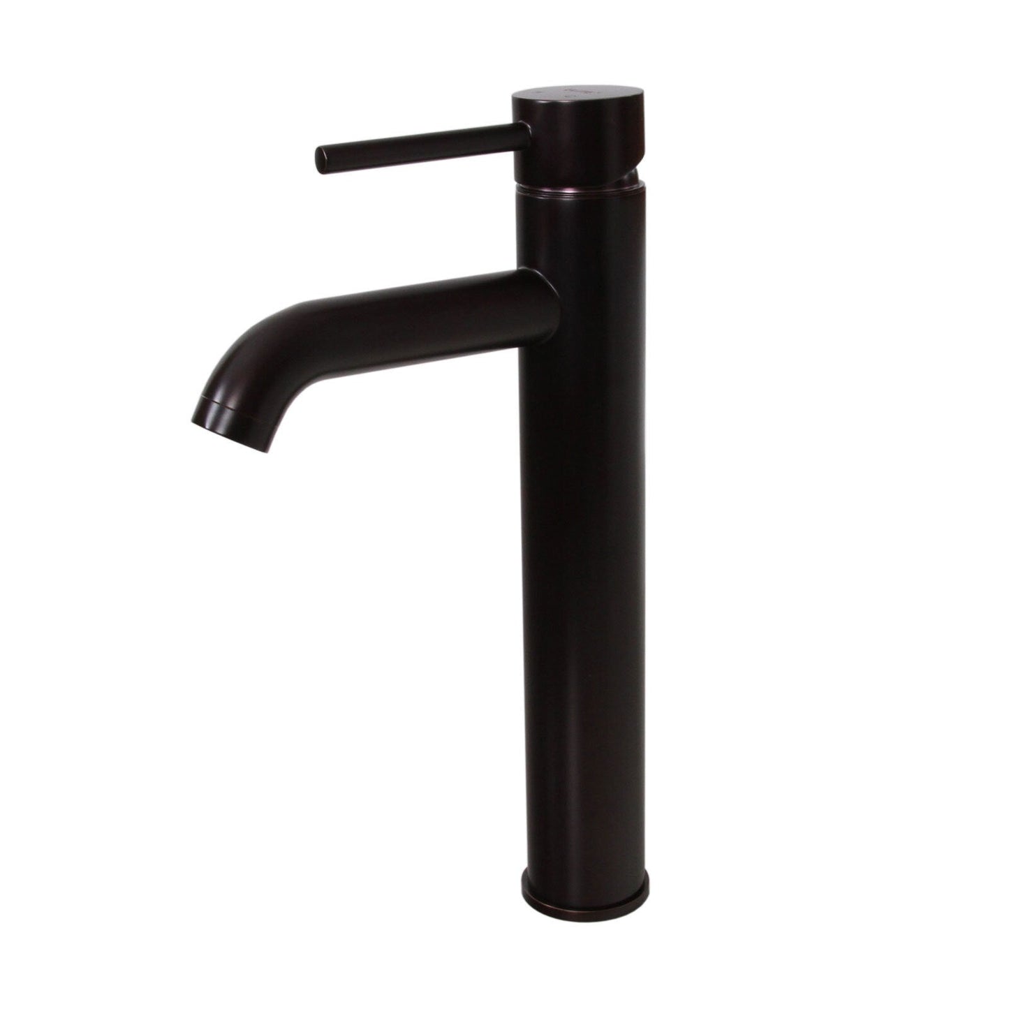 Robinet de lavabo à bec haut à simple levier en bronze huilé Elite et bonde à levier.