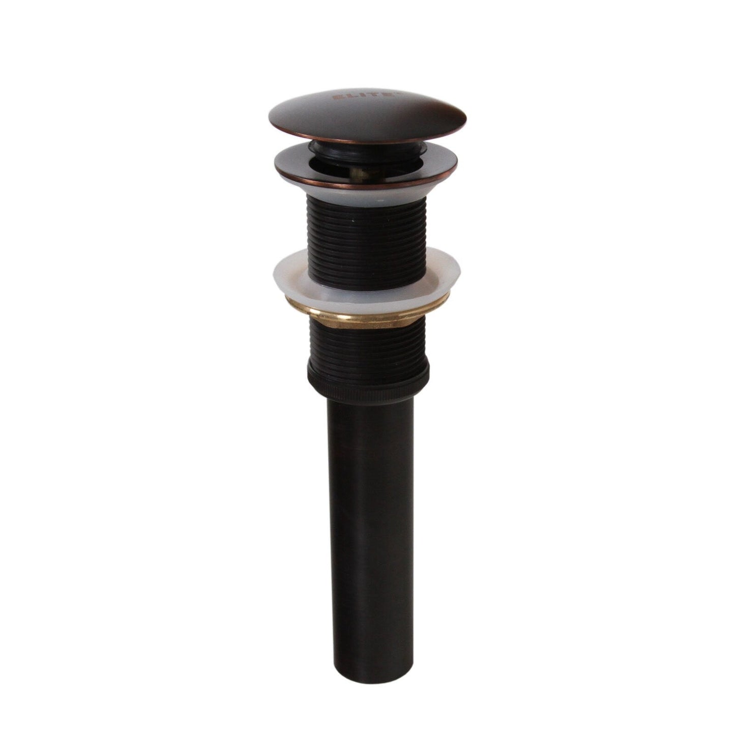 Robinet de lavabo à bec haut à simple levier en bronze huilé Elite et bonde à levier.