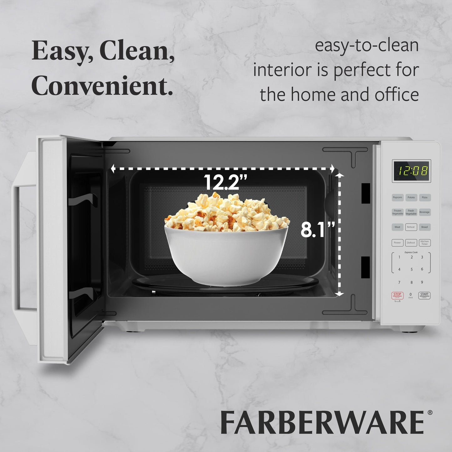 Four à micro-ondes compact de 700 watts pour comptoir de Farberware