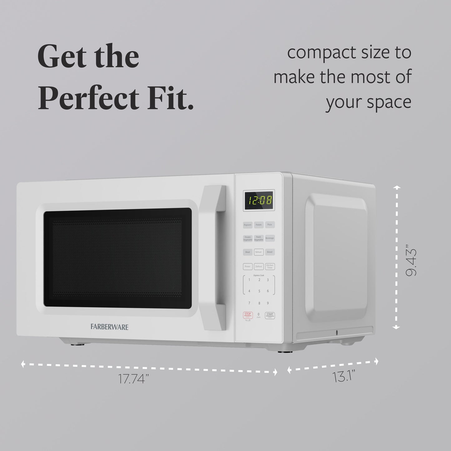Four à micro-ondes compact de 700 watts pour comptoir de Farberware