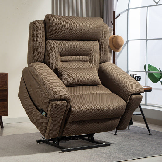 Fauteuil inclinable électrique à levage motorisé à double moteur de 28 W, modèle phare, surdimensionné.