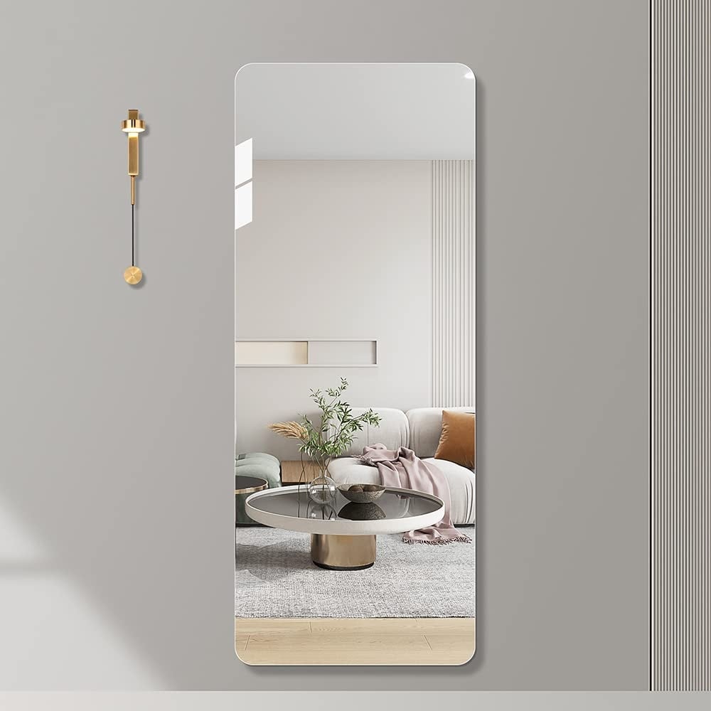 Grand miroir mural sans cadre pour voir tout le corps
