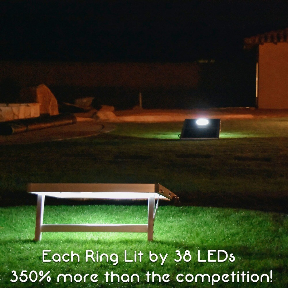 Jeu de Cornhole avec lumières LED, taille réglementaire, de GoSports