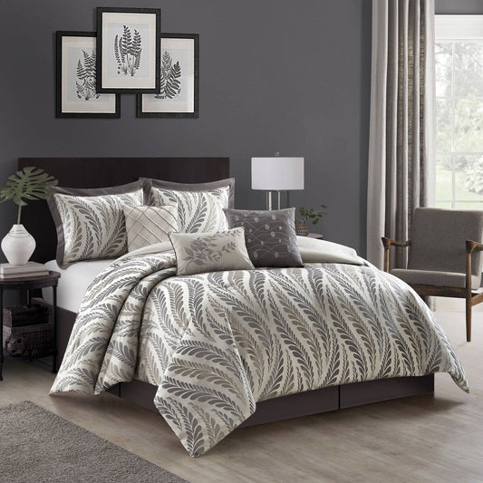 Ensemble de Couette Nanshing Caspa 7 Pièces Motif Feuilles Élégantes