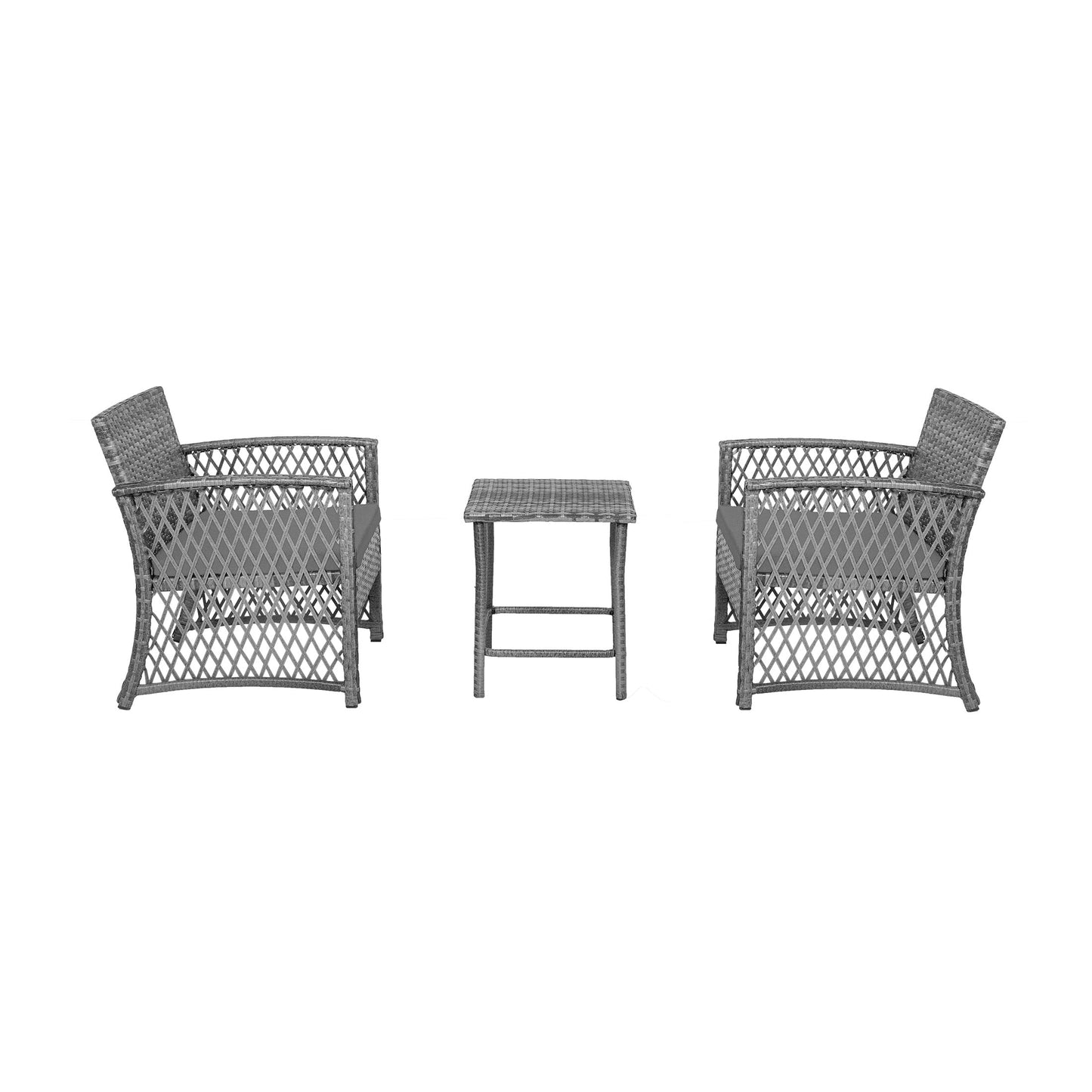 Ensemble de bistro pour terrasse en osier Heritage Outdoor, 3 pièces