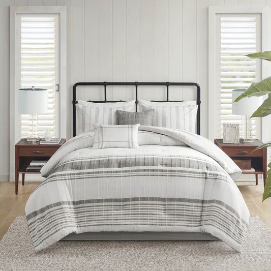 Ensemble de couette surdimensionnée en jacquard de coton Harbor House Morgan, 6 pièces