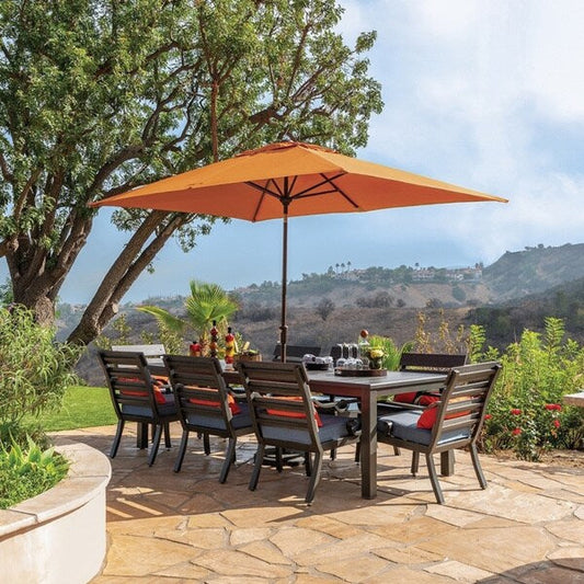 Parasol inclinable rectangulaire SimplyShade Catalina de 3 mètres avec bouton-poussoir