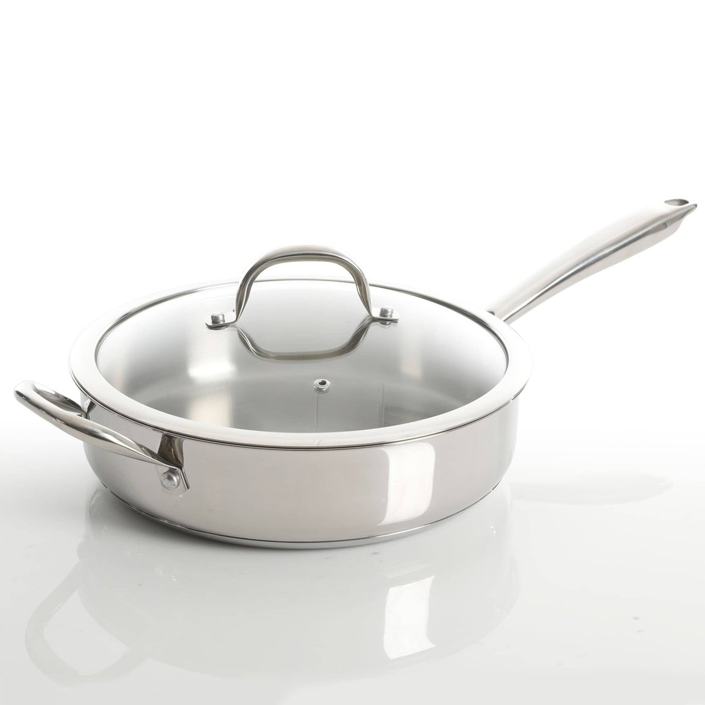 Ensemble de 10 pièces de batterie de cuisine en acier inoxydable haute résistance