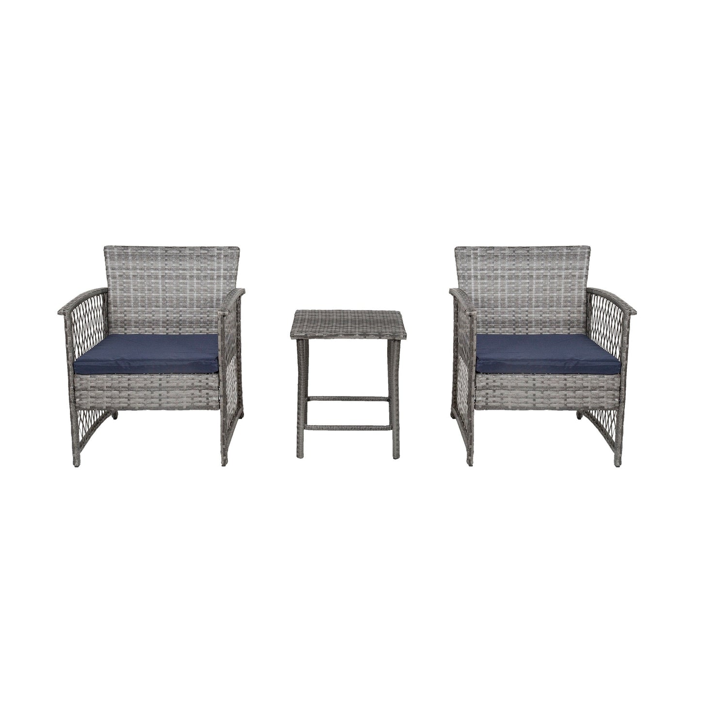 Ensemble de bistro pour terrasse en osier Heritage Outdoor, 3 pièces
