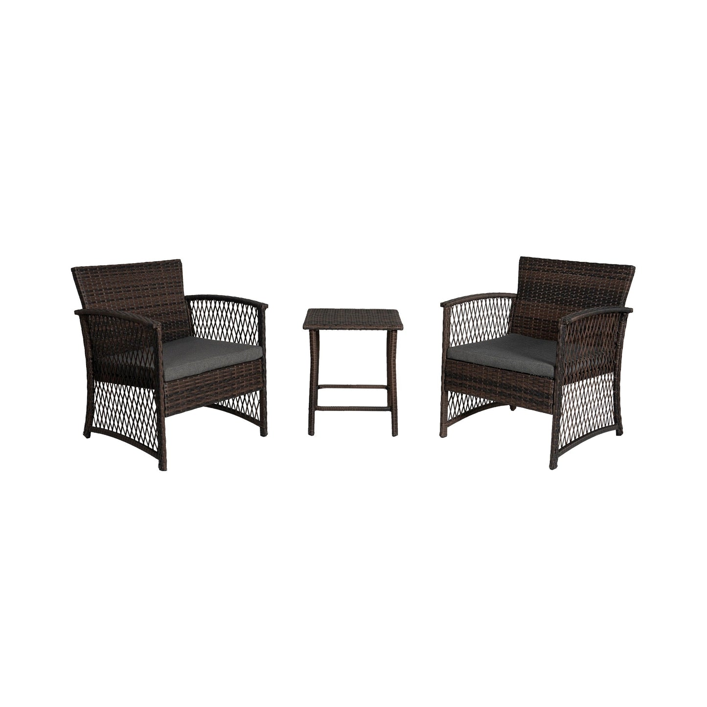 Ensemble de bistro pour terrasse en osier Heritage Outdoor, 3 pièces