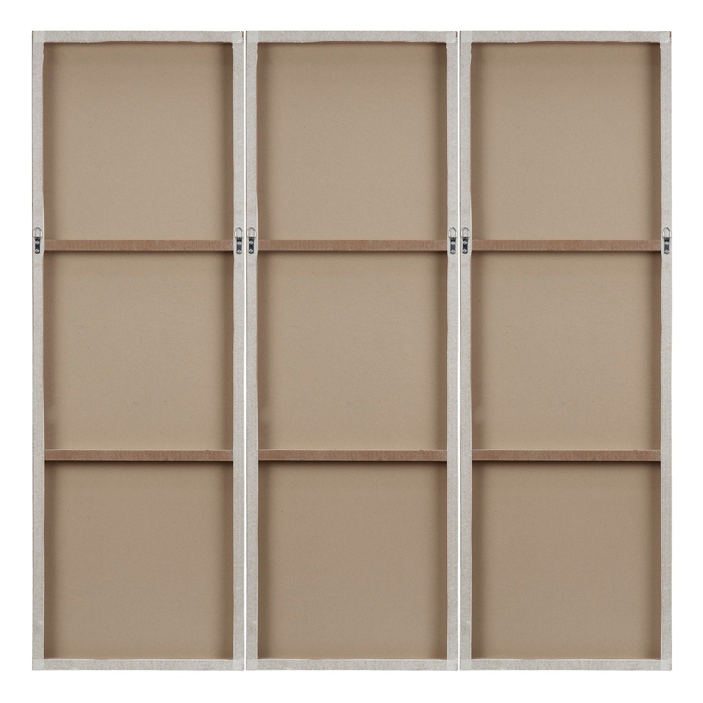 Ensemble de 3 tableaux muraux en résine multidimensionnelle, style triptyque, à motif de soleil rayonnant, peint à la main, de la marque Madison Park Signature.
