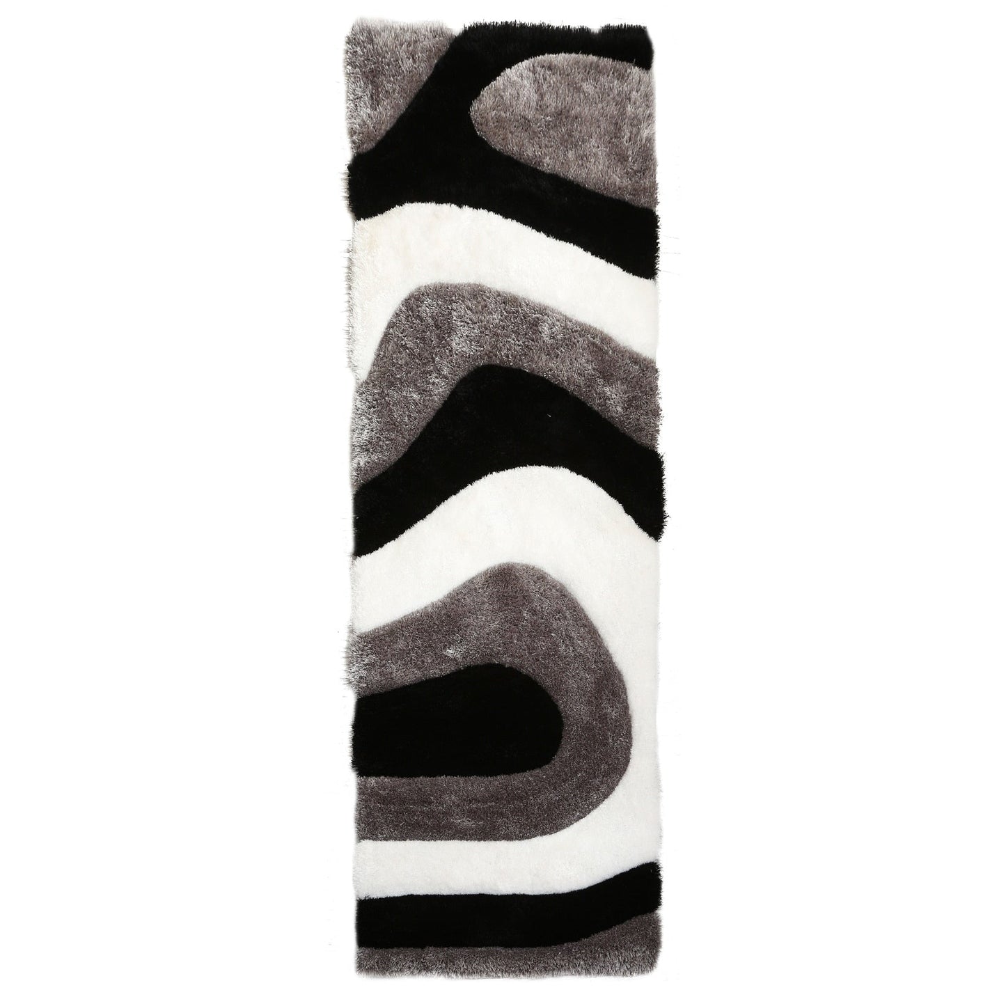Tapis de sol abstrait à poils longs Mateos